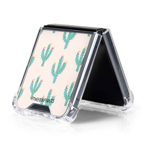 Bouffants and Broken Hearts Cacti 3 Galaxy Z Flip5 5G Clear Case