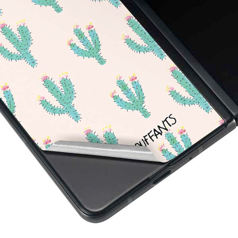 Bouffants and Broken Hearts Cacti 3 Galaxy Z Fold3 5G Skin