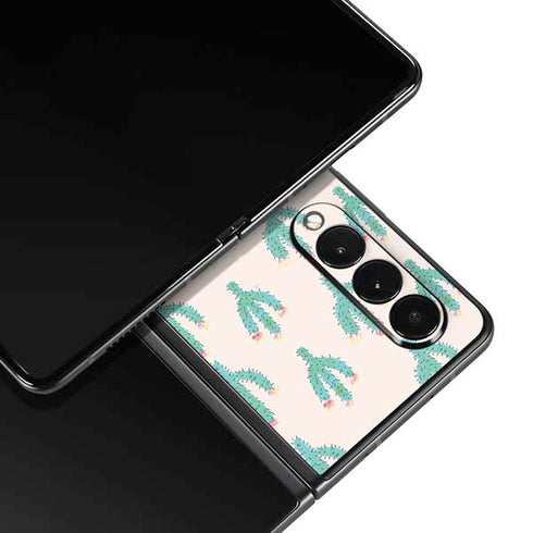 Bouffants and Broken Hearts Cacti 3 Galaxy Z Fold3 5G Skin