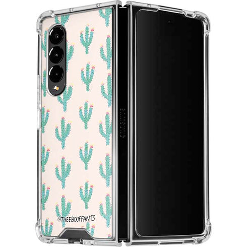Bouffants and Broken Hearts Cacti 3 Galaxy Z Fold4 5G Clear Case