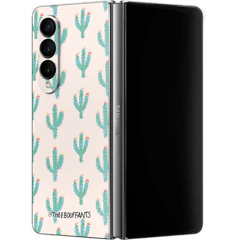Bouffants and Broken Hearts Cacti 3 Galaxy Z Fold4 5G Skin
