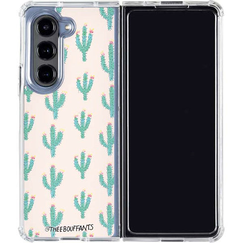 Bouffants and Broken Hearts Cacti 3 Galaxy Z Fold5 5G Clear Case