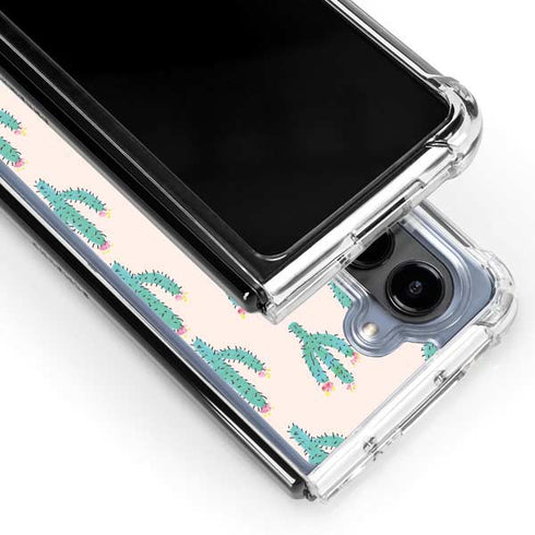 Bouffants and Broken Hearts Cacti 3 Galaxy Z Fold5 5G Clear Case