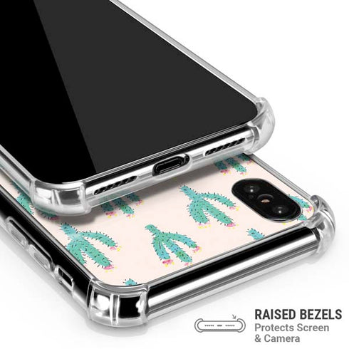 Bouffants and Broken Hearts Cacti 3 iPhone XS Max Clear Case