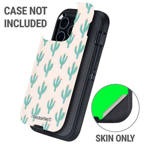 Bouffants and Broken Hearts Cacti 3 Otterbox Defender iPhone Skin