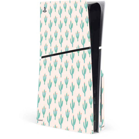 Bouffants and Broken Hearts Cacti 3 PS5 Slim Disk Console Skin