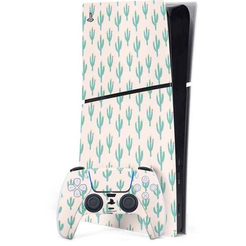 Bouffants and Broken Hearts Cacti 3 PS5 Slim Digital Edition Bundle Skin