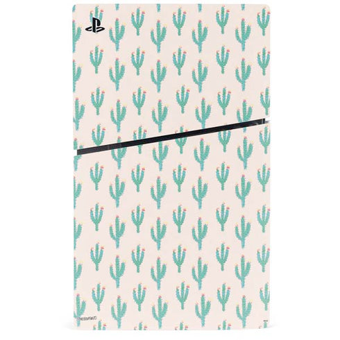 Bouffants and Broken Hearts Cacti 3 PS5 Slim Digital Edition Console Skin
