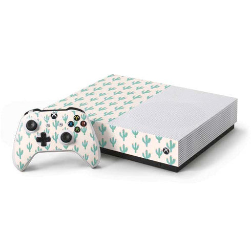 Bouffants and Broken Hearts Cacti 3 Xbox One S All-Digital Edition Bundle Skin