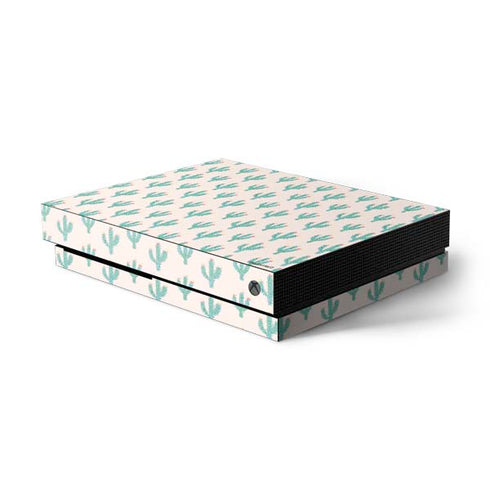 Bouffants and Broken Hearts Cacti 3 Xbox One X Console Skin