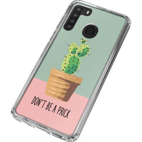 Cactus Prick Galaxy A21 Clear Case