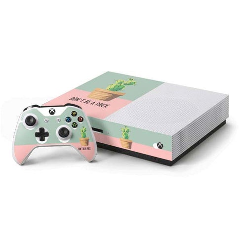 Cactus Prick Xbox One S Console and Controller Bundle Skin