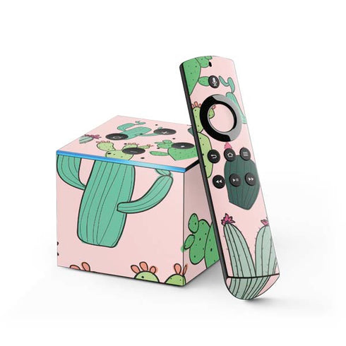 Cactus Print Fire TV Cube Skin