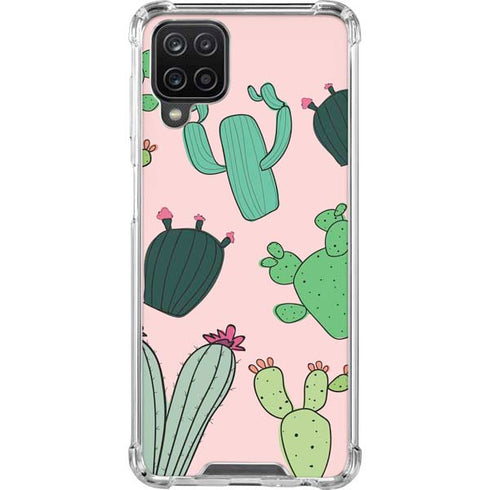 Cactus Print Galaxy A12 Clear Case