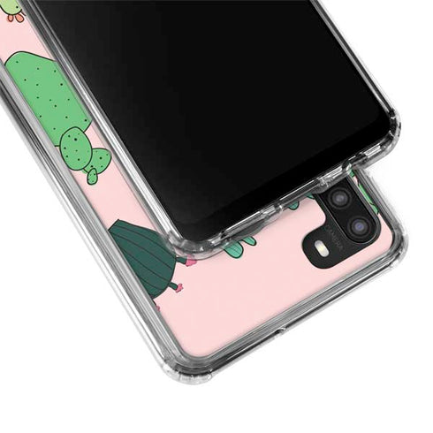 Cactus Print Galaxy A21 Clear Case