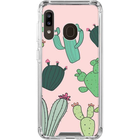 Cactus Print Galaxy A30 Clear Case