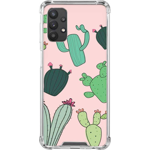 Cactus Print Galaxy A32 5G Clear Case