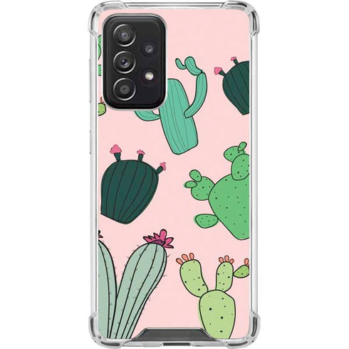 Cactus Print Galaxy A52 5G Clear Case