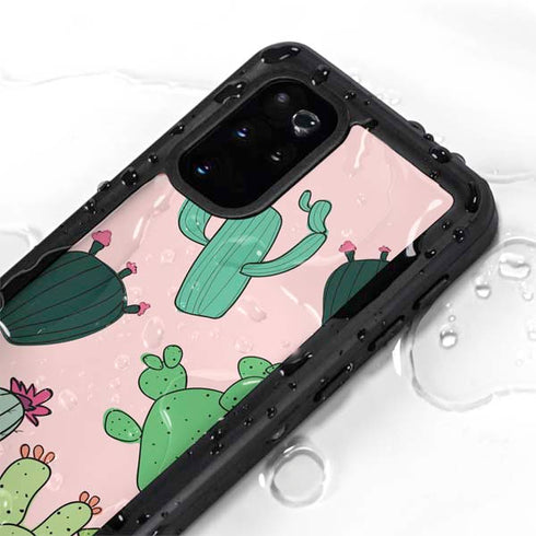 Cactus Print Galaxy S20 Plus Waterproof Case