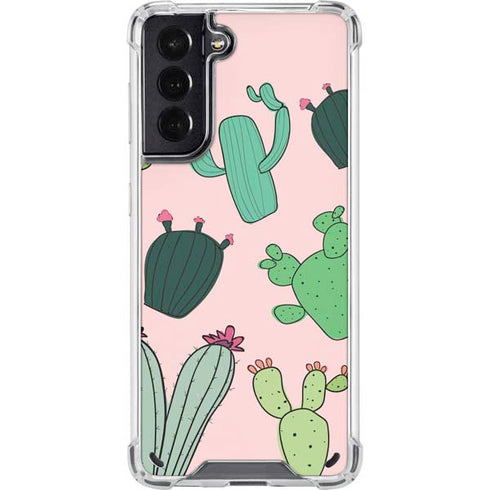 Cactus Print Galaxy S21 5G Clear Case
