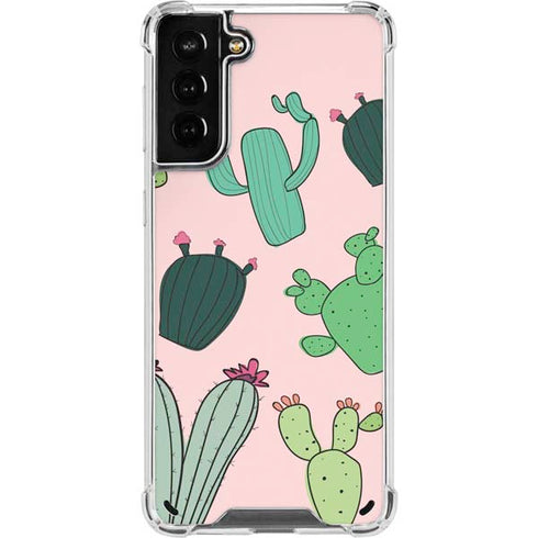 Cactus Print Galaxy S21 Plus 5G Clear Case