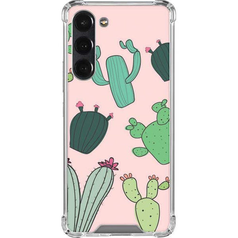 Cactus Print Galaxy S23 Plus Clear Case