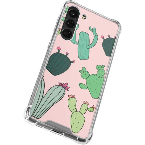 Cactus Print Galaxy S23 Plus Clear Case