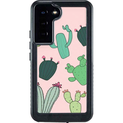 Cactus Print Galaxy S23 Plus Waterproof Case