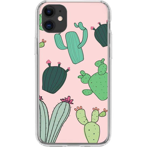 Cactus Print iPhone 11 Clear Case