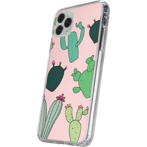 Cactus Print iPhone 11 Pro Max Clear Case