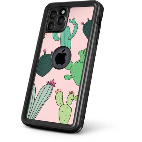 Cactus Print iPhone 11 Pro Max Waterproof Case