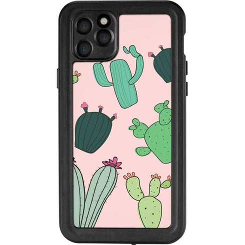 Cactus Print iPhone 11 Pro Max Waterproof Case