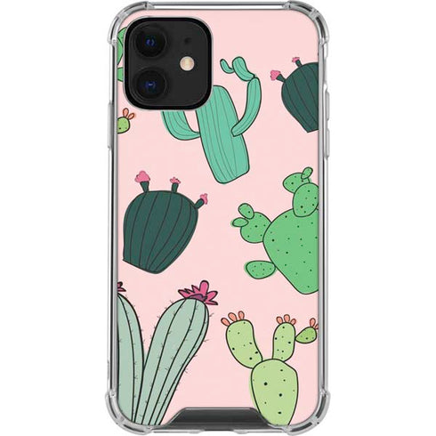 Cactus Print iPhone 12 Clear Case