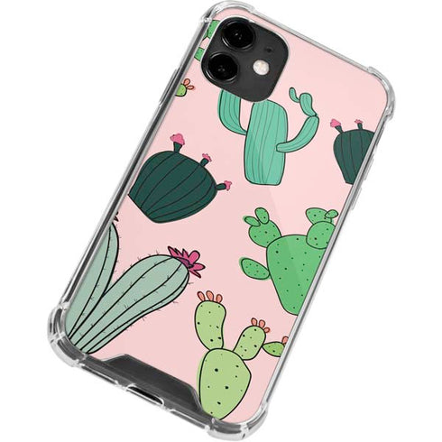 Cactus Print iPhone 12 Clear Case