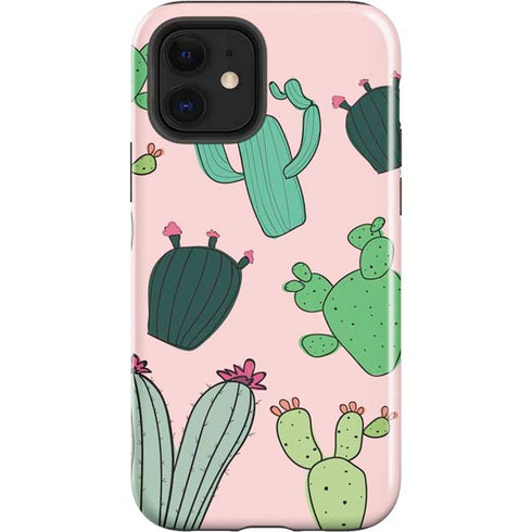 Cactus Print iPhone 12 Impact Case