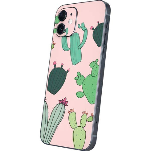 Cactus Print iPhone 12 Mini Skin