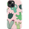 Cactus Print iPhone 15 Plus Impact Case