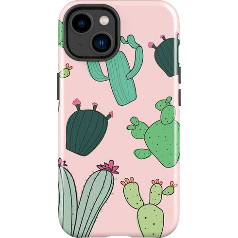 Cactus Print iPhone 14 Plus Impact Case