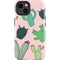 Cactus Print iPhone 14 Plus Impact Case
