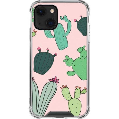 Cactus Print iPhone 14 Plus Clear Case