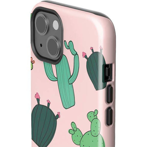 Cactus Print iPhone 15 Impact Case