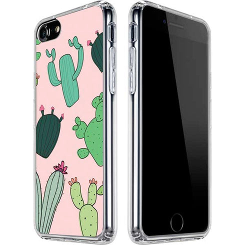 Cactus Print iPhone SE (2nd & 3rd Gen) Clear Case