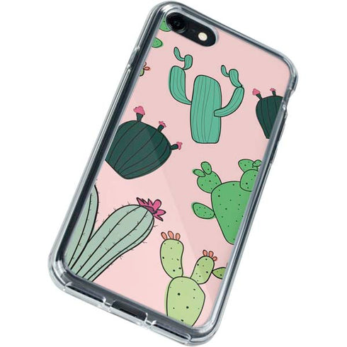 Cactus Print iPhone SE (2nd & 3rd Gen) Clear Case