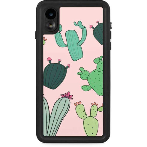 Cactus Print iPhone XR Waterproof Case