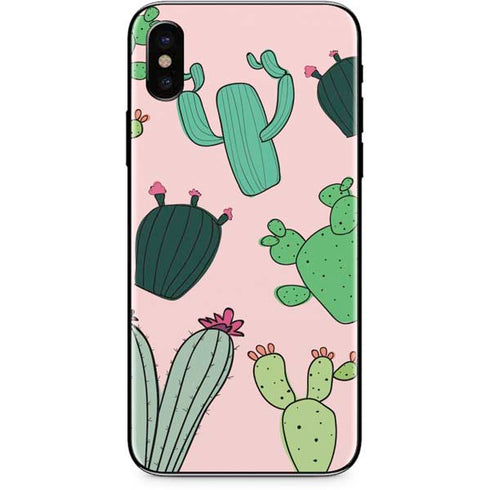 Cactus Print iPhone XS Max Skin