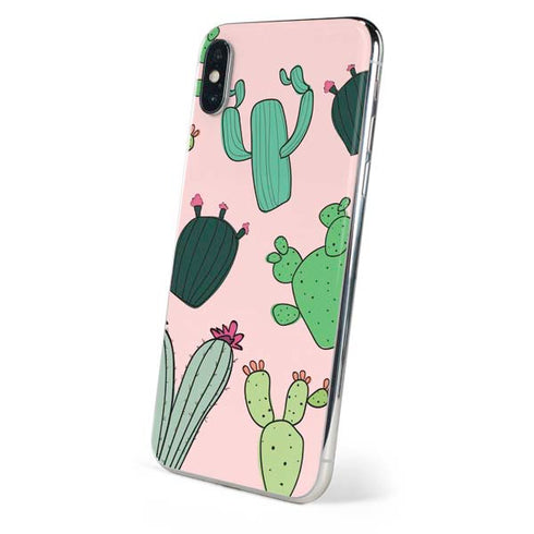 Cactus Print iPhone XS Skin