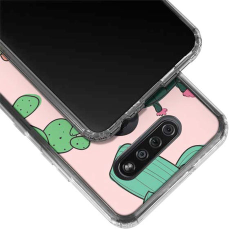 Cactus Print LG K51/Q51 Clear Case