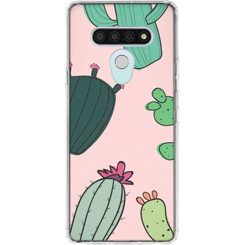 Cactus Print LG Stylo 6 Clear Case