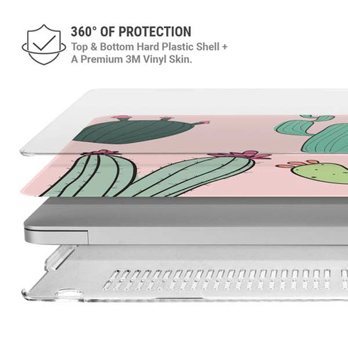 Cactus Print MacBook Air 15in (2023-2025) Case plus Skin