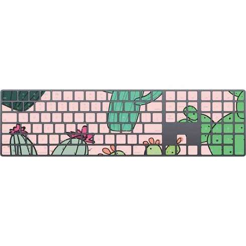 Cactus Print Magic Keyboard with Numeric Keypad Skin